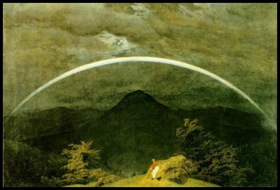 Caspar David Friedrich Landscape with Rainbow 1810
