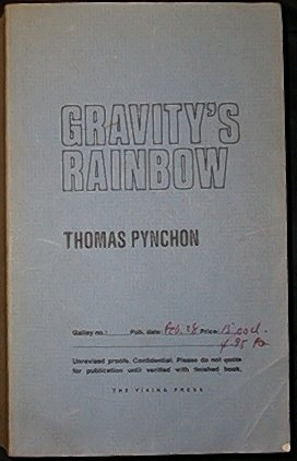 Gravity's Rainbow Uncorrected Proofs