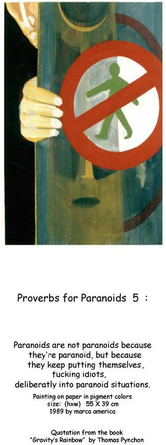 Proverb for Paranoids 5
