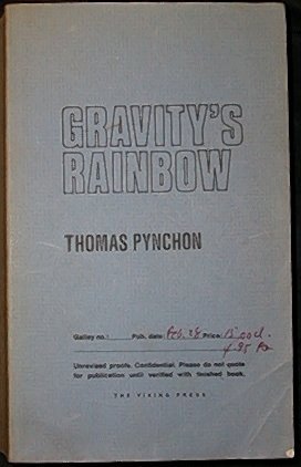 Gravity's Rainbow Uncorrected Proofs